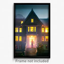 Pixel Art Poster - Modest Manse (8 Bit Psychedelic Trippy Video Game Print)