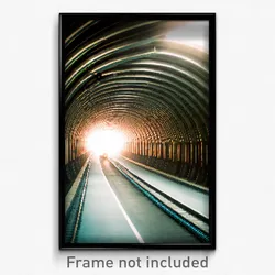 Pixel Art Poster - Gargantuan Tunnel (8 Bit Psychedelic Trippy Video Game Print)