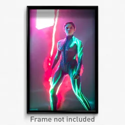 Pixel Art Poster - Alive Vein (8 Bit Psychedelic Trippy Weird Video Game Print)