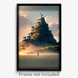 Pixel Art Poster - Superb Motte (8 Bit Psychedelic Trippy Video Game Print)