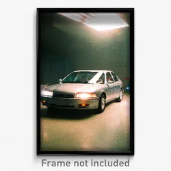 Pixel Art Poster - Clean Car (8 Bit Psychedelic Trippy Weird Video Game Print)