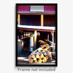 Pixel Art Poster - Cultured Sawmill (8 Bit Psychedelic Trippy Video Game Print)