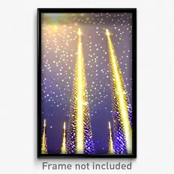 Pixel Art Poster - Sparkling Redoubt (8 Bit Psychedelic Trippy Video Game Print)
