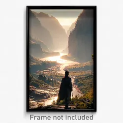 Pixel Art Poster - Frightening Valley (8 Bit Psychedelic Video Game Print)