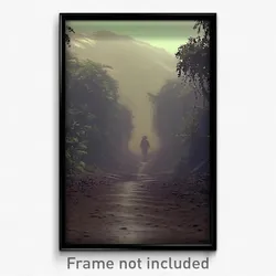 Pixel Art Poster - Murky Trail (8 Bit Psychedelic Trippy Weird Video Game Print)