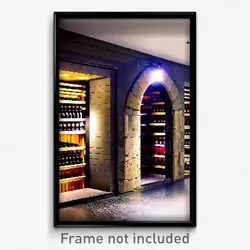 Pixel Art Poster - Conventional Cellar (8 Bit Psychedelic Video Game Print)