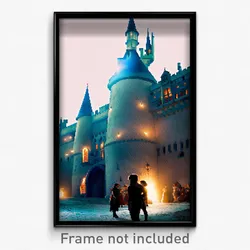 Pixel Art Poster - Candid Castle (8 Bit Psychedelic Trippy Video Game Print)