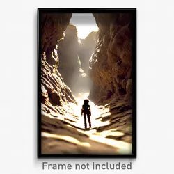 Pixel Art Poster - Rough Cavern (8 Bit Psychedelic Trippy Video Game Print)