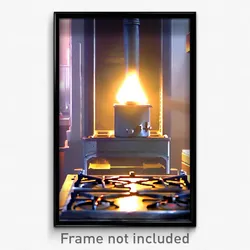 Pixel Art Poster - Droopy Stove (8 Bit Psychedelic Trippy Video Game Print)