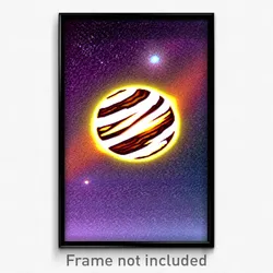 Pixel Art Poster - Brisk Jupiter (8 Bit Psychedelic Trippy Video Game Print)