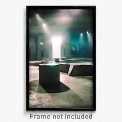 Pixel Art Poster - Concrete Discotheque (8 Bit Psychedelic Video Game Print)