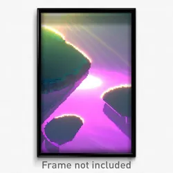Pixel Art Poster - Shiny Plateau (8 Bit Psychedelic Trippy Video Game Print)