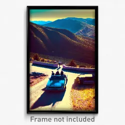 Pixel Art Poster - Bronze County (8 Bit Psychedelic Trippy Video Game Print)