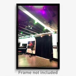 Pixel Art Poster - Hard To Find Music Venue (8 Bit Psychedelic Video Game Print)