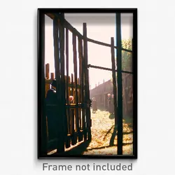 Pixel Art Poster - Elderly Stockade (8 Bit Psychedelic Trippy Video Game Print)
