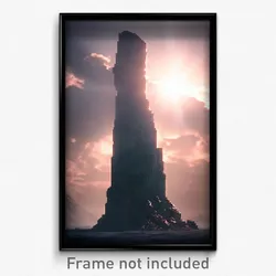 Pixel Art Poster - Superb Megalith (8 Bit Psychedelic Trippy Video Game Print)