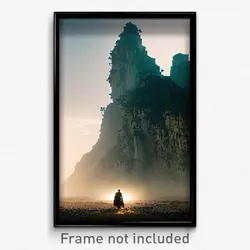 Pixel Art Poster - Zealous Karst (8 Bit Psychedelic Trippy Video Game Print)