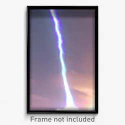 Pixel Art Poster - Glitchy Tornado (8 Bit Psychedelic Trippy Video Game Print)