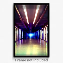 Pixel Art Poster - Deserted Neutron (8 Bit Psychedelic Trippy Video Game Print)
