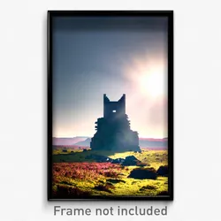 Pixel Art Poster - Great Moor (8 Bit Psychedelic Trippy Weird Video Game Print)