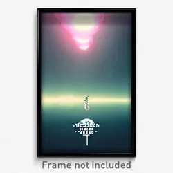 Pixel Art Poster - Meager Abyss (8 Bit Psychedelic Trippy Video Game Print)