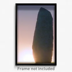Pixel Art Poster - Imperfect Menhir (8 Bit Psychedelic Trippy Video Game Print)