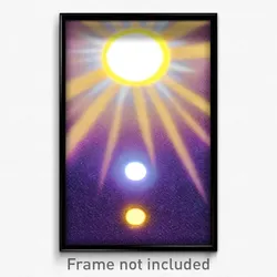 Pixel Art Poster - All Over The Place Sun And Moon (8 Bit Video Game Print)