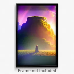 Pixel Art Poster - Jaw Dropping Motte (8 Bit Psychedelic Video Game Print)