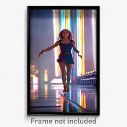 Pixel Art Poster - Amazing Nave (8 Bit Psychedelic Trippy Video Game Print)