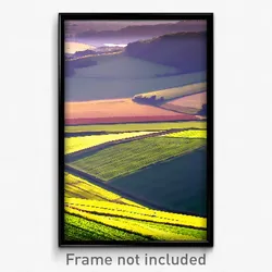 Pixel Art Poster - Tremendous Fields (8 Bit Psychedelic Trippy Video Game Print)