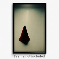 Pixel Art Poster - Simple Cone (8 Bit Psychedelic Trippy Weird Video Game Print)