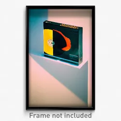 Pixel Art Poster - Rectangular Vinyl Record (8 Bit Psychedelic Video Game Print)