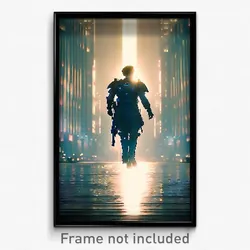 Pixel Art Poster - Important Rise (8 Bit Psychedelic Trippy Video Game Print)