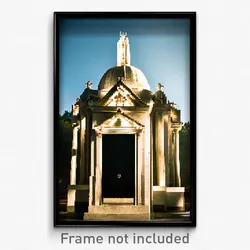 Pixel Art Poster - Pretty Mausoleum (8 Bit Psychedelic Trippy Video Game Print)