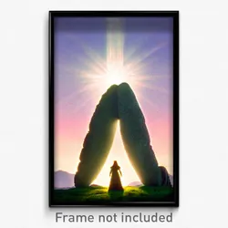 Pixel Art Poster - Beloved Menhir (8 Bit Psychedelic Trippy Video Game Print)