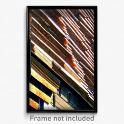 Pixel Art Poster - Huge Lumber Yard (8 Bit Psychedelic Trippy Video Game Print)