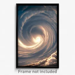 Pixel Art Poster - Voluminous Hurricane (8 Bit Psychedelic Video Game Print)