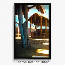 Pixel Art Poster - Dirty Hut (8 Bit Psychedelic Trippy Weird Video Game Print)