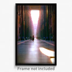 Pixel Art Poster - Colossal Alley (8 Bit Psychedelic Trippy Video Game Print)