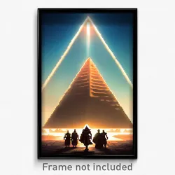 Pixel Art Poster - Triangular Empire (8 Bit Psychedelic Trippy Video Game Print)
