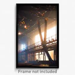 Pixel Art Poster - Stunning Forgeworks (8 Bit Psychedelic Video Game Print)