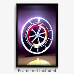 Pixel Art Poster - Normal Wheel (8 Bit Psychedelic Trippy Video Game Print)