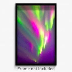Pixel Art Poster - Muted Aurora (8 Bit Psychedelic Trippy Video Game Print)
