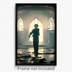 Pixel Art Poster - Grimy Sanctum (8 Bit Psychedelic Trippy Video Game Print)