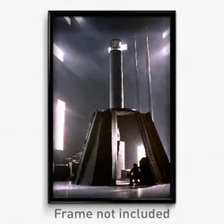 Pixel Art Poster - Gray Bivouac (8 Bit Psychedelic Trippy Video Game Print)
