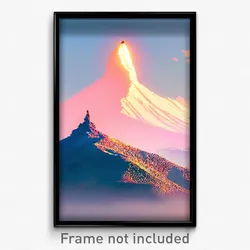 Pixel Art Poster - Fabulous Peak (8 Bit Psychedelic Trippy Video Game Print)
