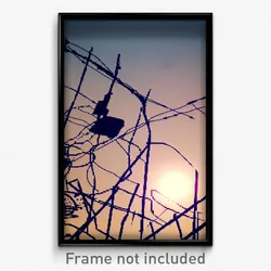 Pixel Art Poster - Damaged Wire (8 Bit Psychedelic Trippy Video Game Print)