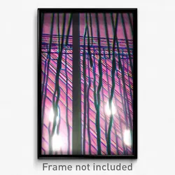 Pixel Art Poster - Wire Frame Glitchy Dominion (8 Bit Video Game Print)