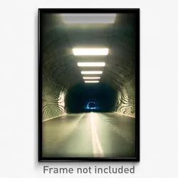 Pixel Art Poster - Agitated Tunnel (8 Bit Psychedelic Trippy Video Game Print)
