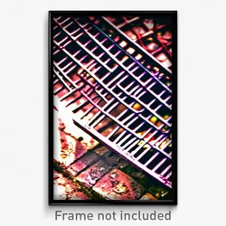 Pixel Art Poster - Ancient Grate (8 Bit Psychedelic Trippy Video Game Print)